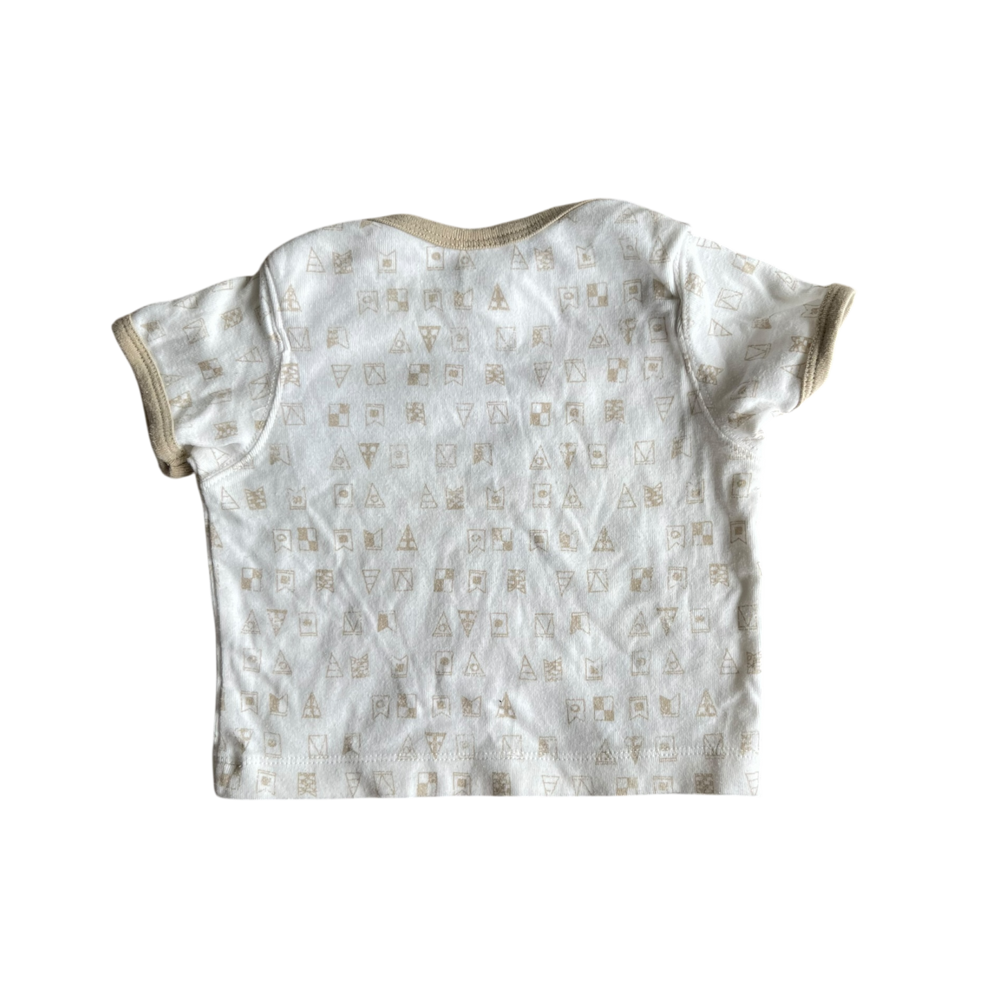 Girls Brown & Cream T-shirt size 3 mth