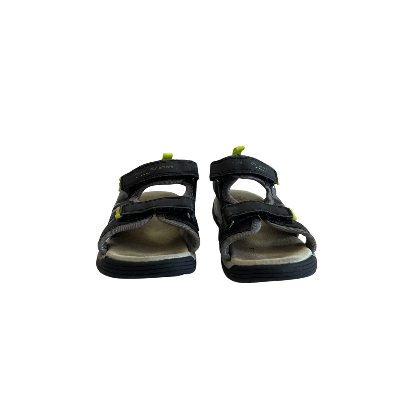 Black and Gray Sandals