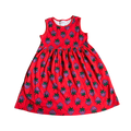 Girls Hanna Andersson red purple Dress size 8