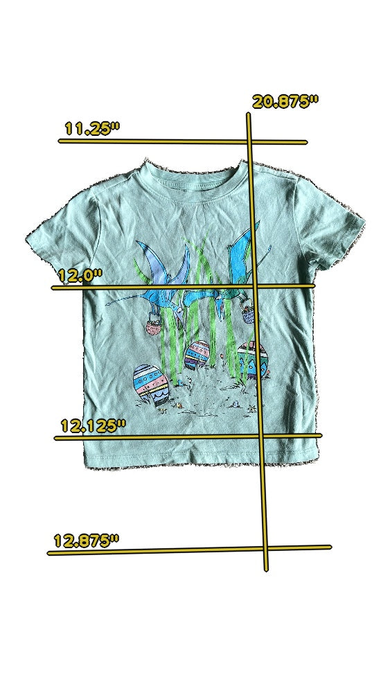 Girls cat & jack teal T-shirt size 4