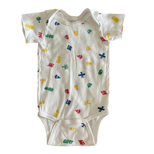 Boys lightning white Romper size 9 mth