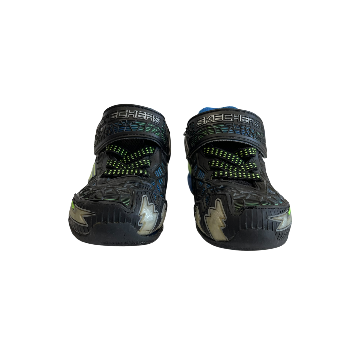 Skechers Black with Blue and Light Green