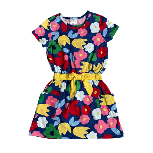 Hanna Andersson Girls Colorful Flowers Dress