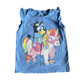 Girls bluey blue T-shirt size 4