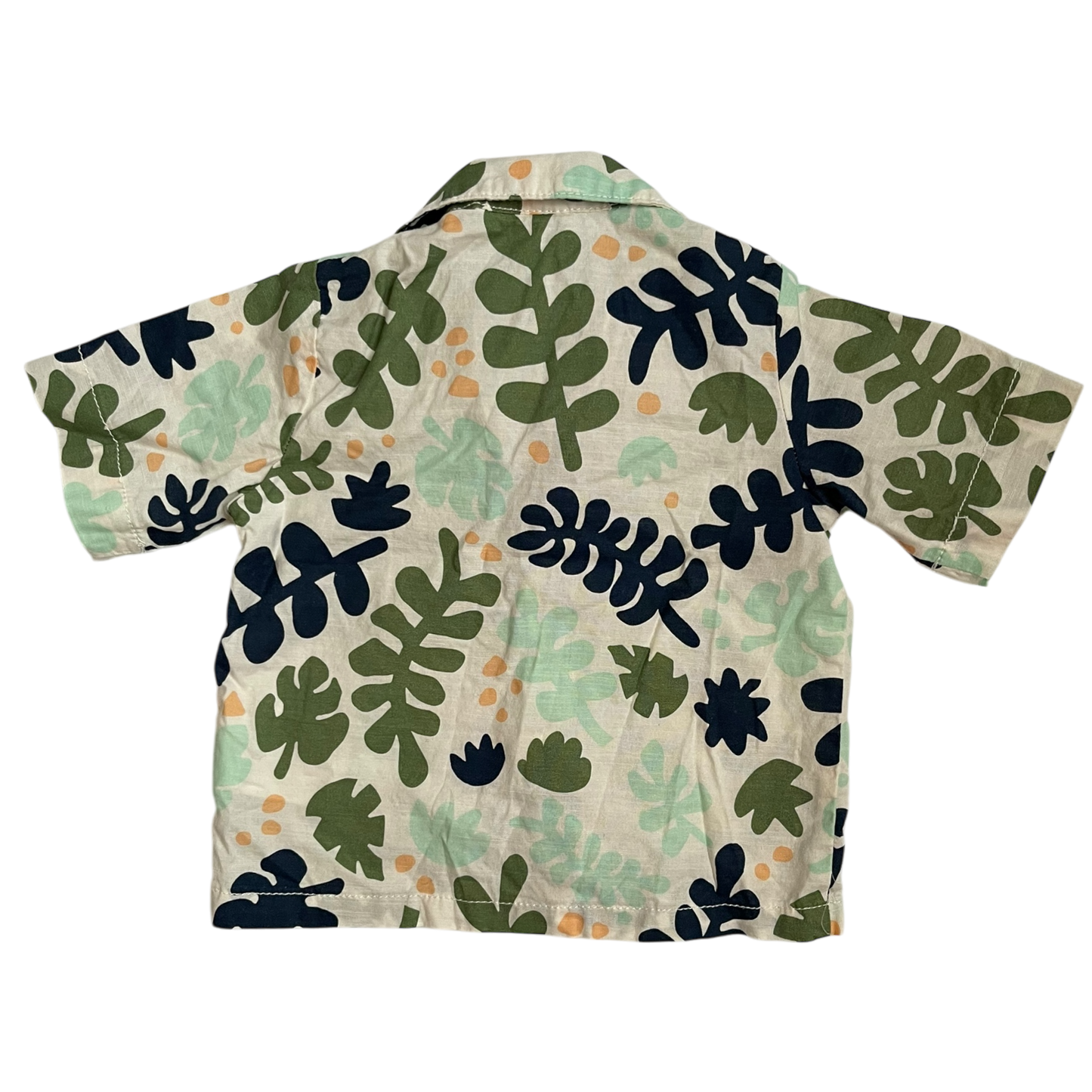 Boys H&M white green navy and orange T-shirt size 9 mth