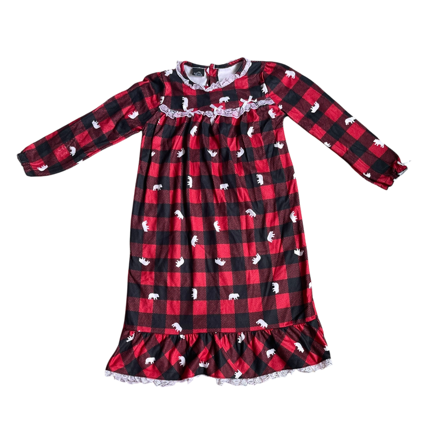 Girls PJ’s presenis  Black and Red Dress  size 7