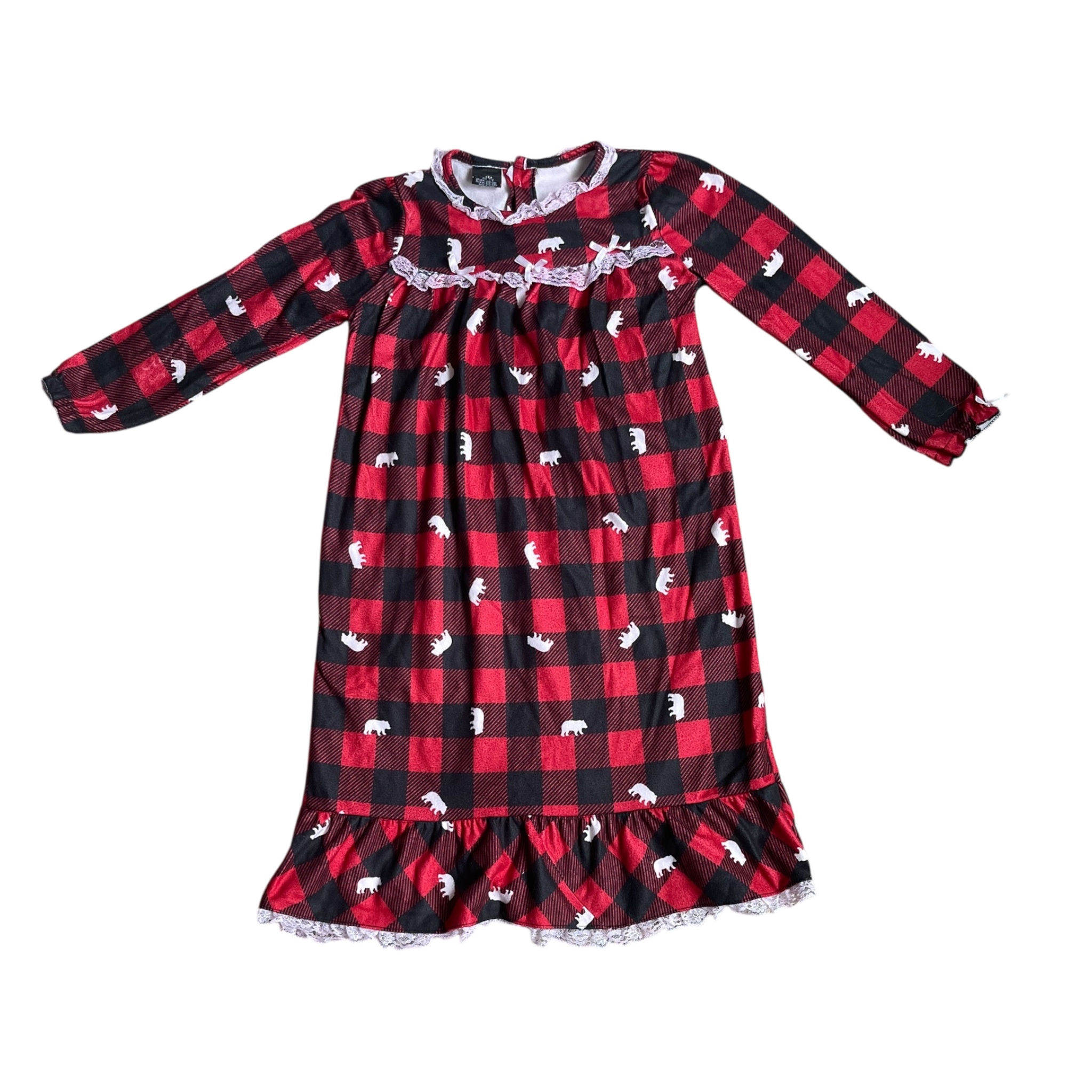 Girls PJ’s presenis  Black and Red Dress  size 7