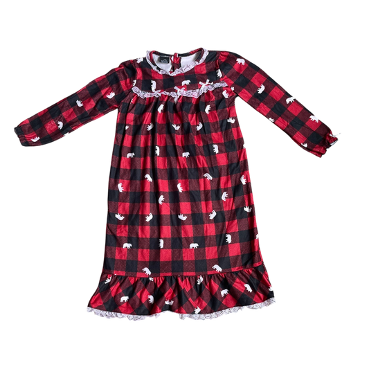 Girls PJ’s presenis  Black and Red Dress  size 7