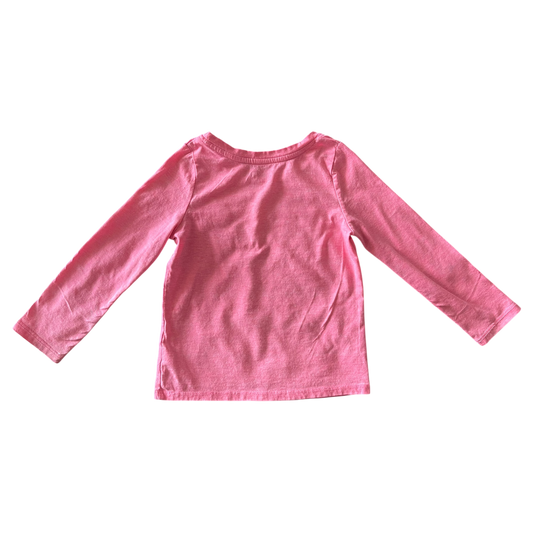 girl cat & jack pink T-shirt size 3