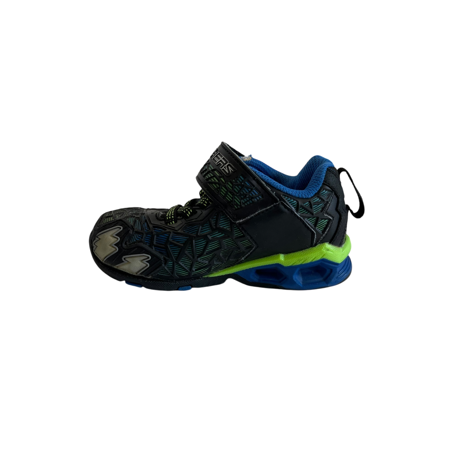 Skechers Black with Blue and Light Green