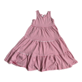 Girls Hanna Andersson pink and white Dress size 8