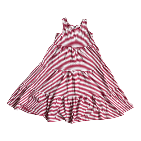 Girls Hanna Andersson pink and white Dress size 8