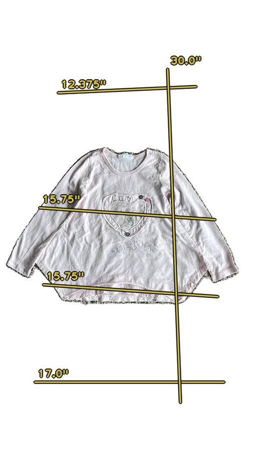 girls naartjie kids blue T-shirt size 4