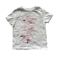 Girls White Flamingo Old Navy Short Sleeve Tee