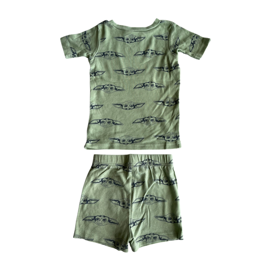 Boys Star Wars light olive green Pajama size 4