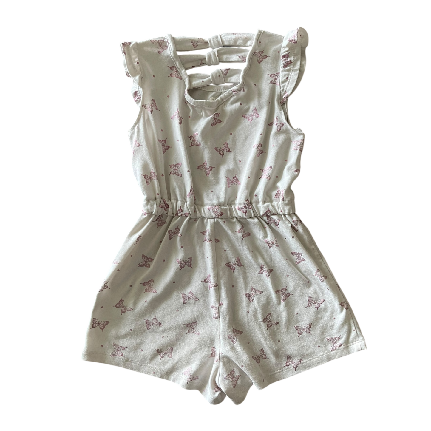 girls btween  white and pink Romper size 5