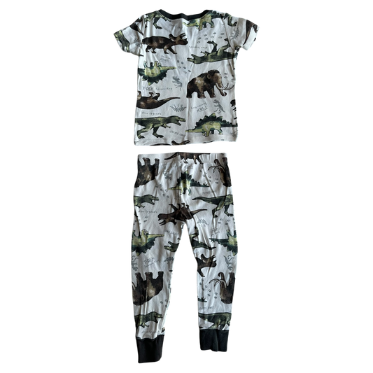 Boys kids white with mix colors Pajama size 3