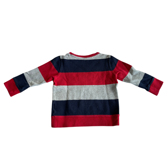 Boys gap navy red and gray Sweatshirt size 3