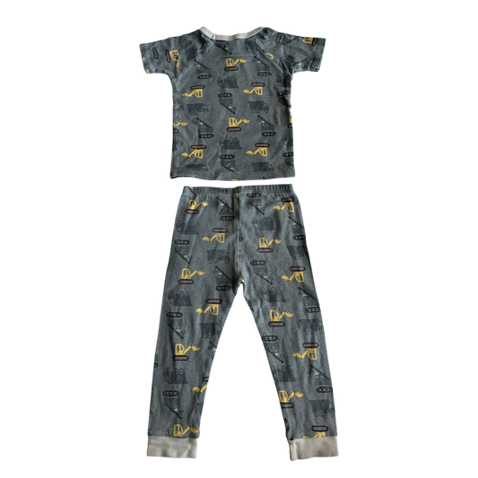Boys Gerber kids gray with yellow Pajama size 3