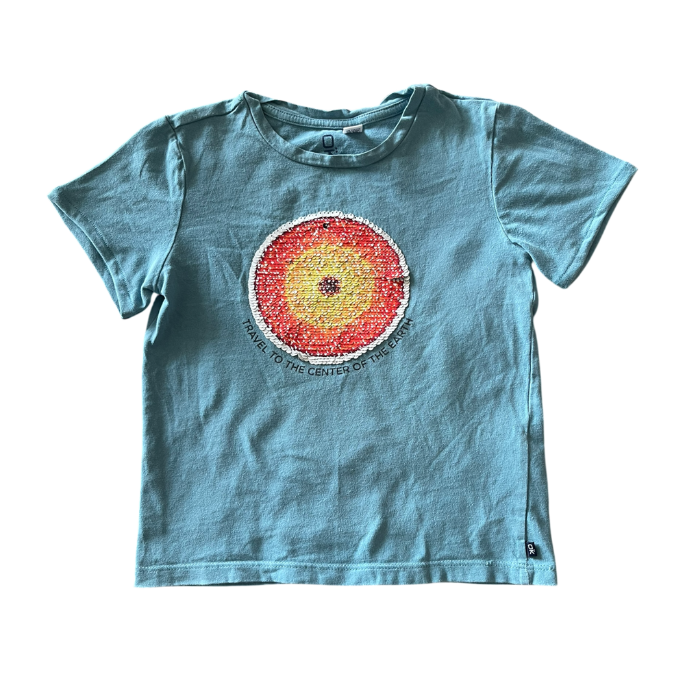girls Okaïdi blue T-shirt  size 5