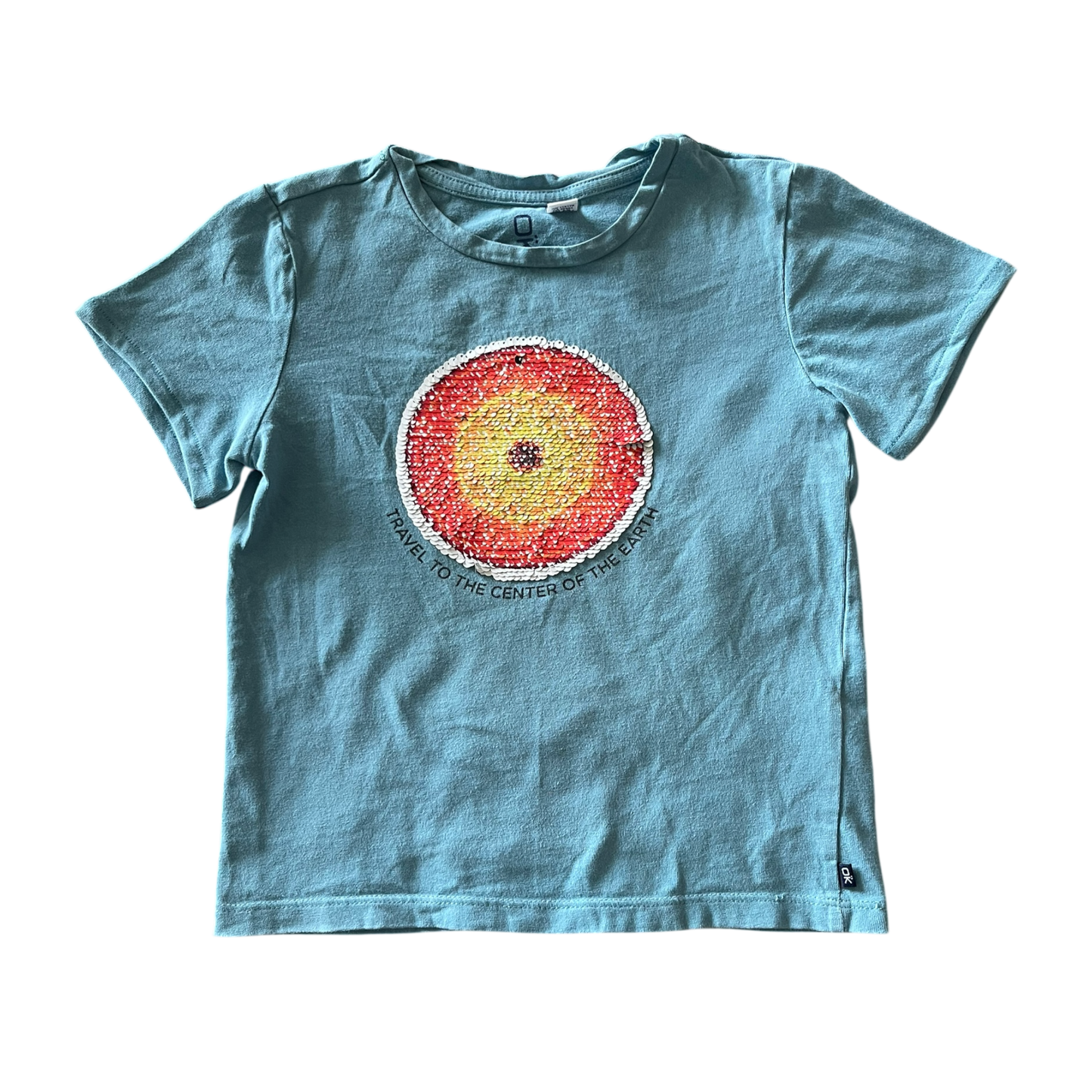 girls Okaïdi blue T-shirt  size 5