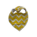 Yellow and white Bib for 0-18 months baby