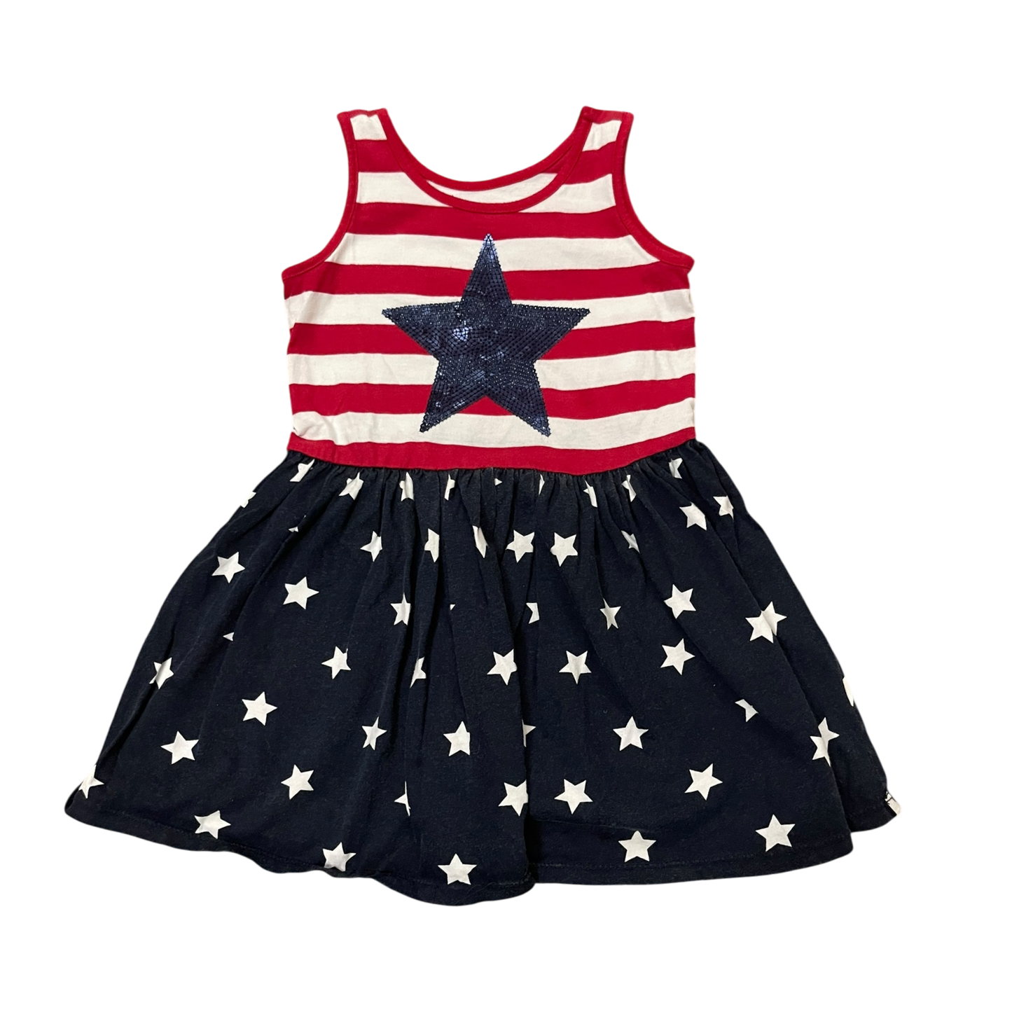 Girls place red white navy Dress size 4