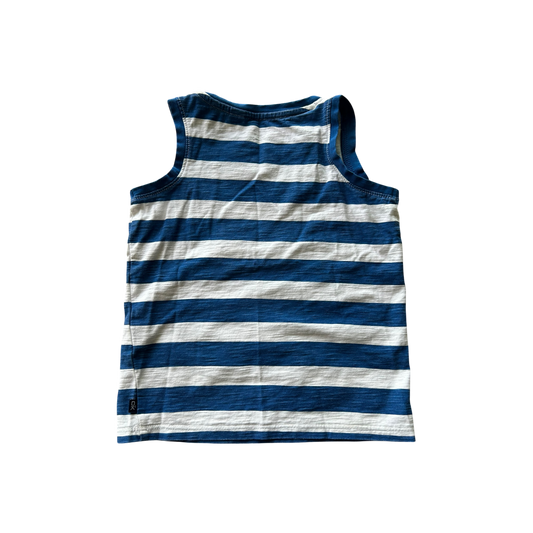 Boys Okaïdi blue and white T-shirt size 4