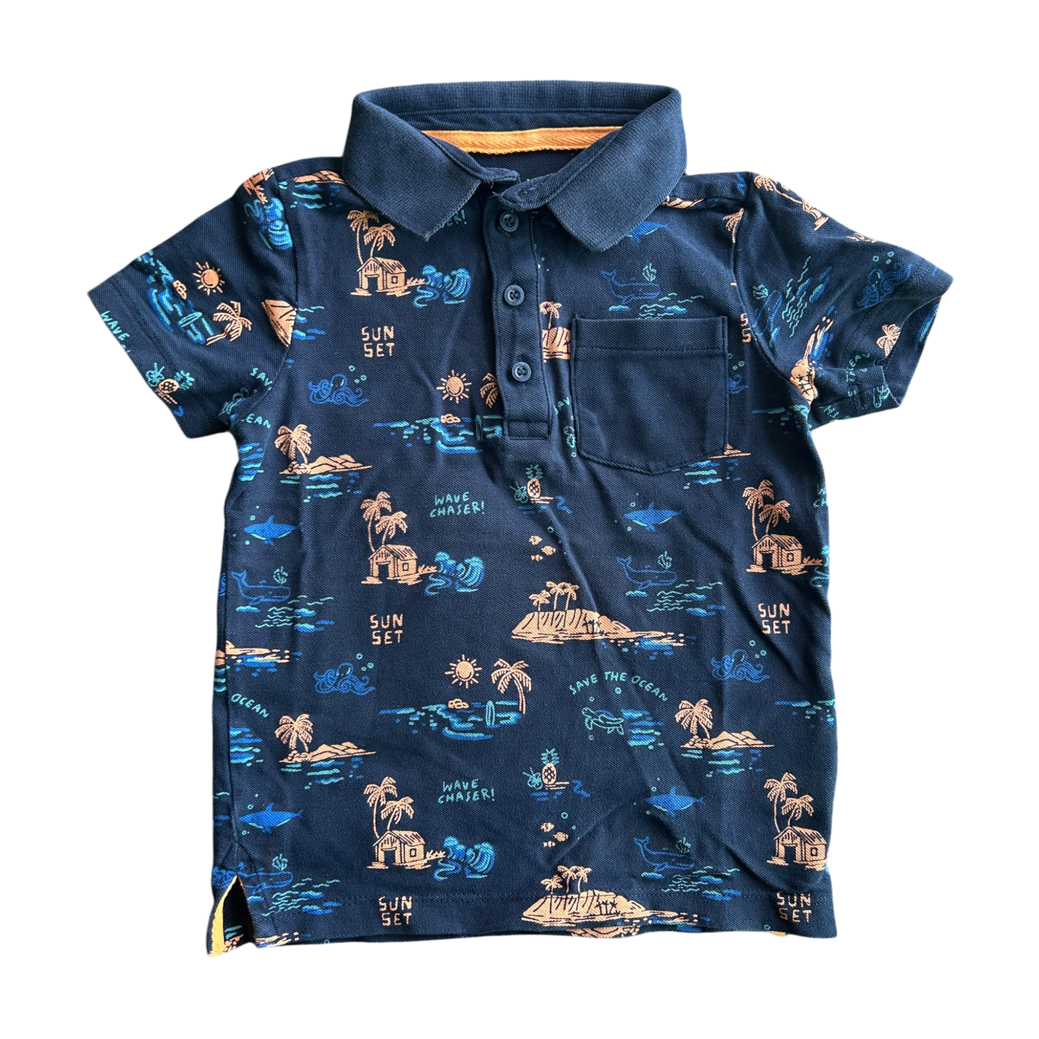 Boys mother care navy T-shirt size 4