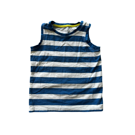 Boys Okaïdi blue and white T-shirt size 4