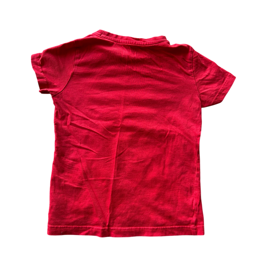 Boys mother care red T-shirt size 4