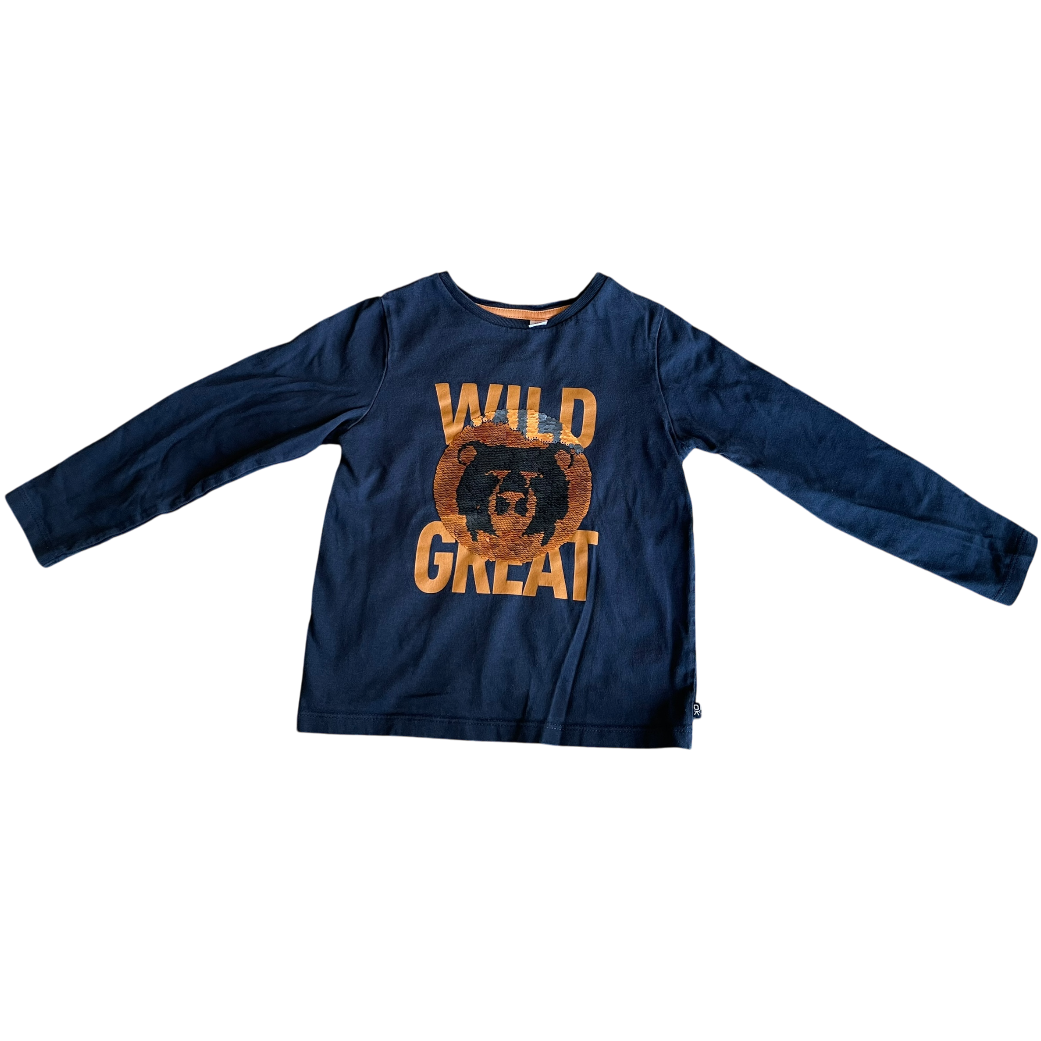 Boys Okaïdi navy T-shirt size 5