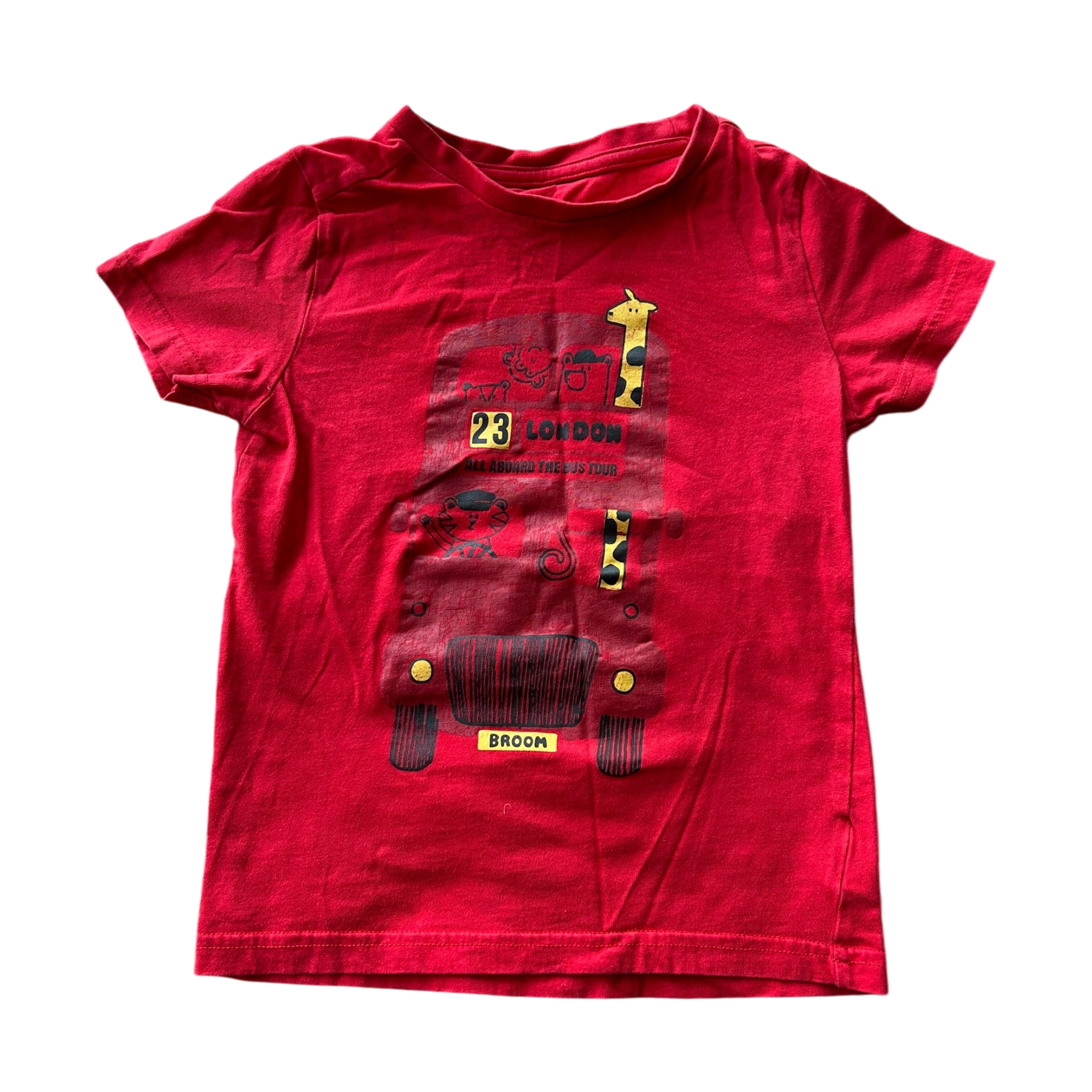 Boys mother care red T-shirt size 4