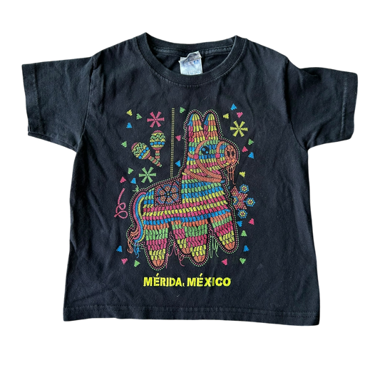 Boys yazbek black T-shirt size 4