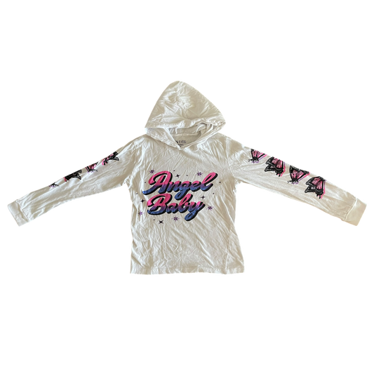 Girl on fire white T-shirt size 10