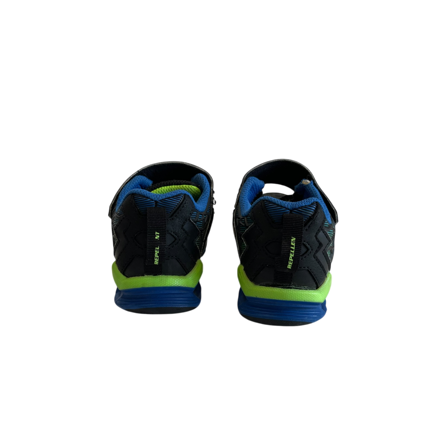 Skechers Black with Blue and Light Green