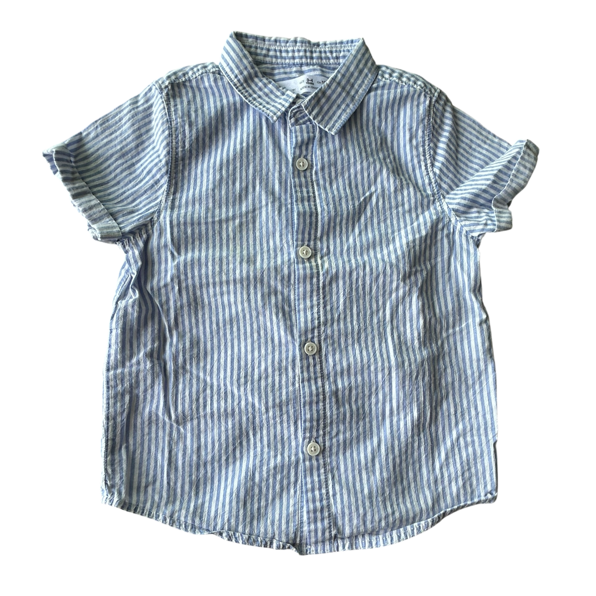Boys zara blue and white T-shirt size 3