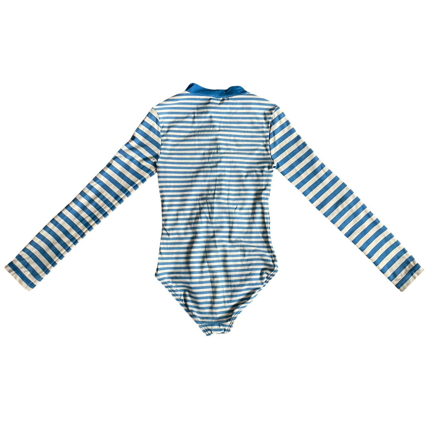 Girls mini boden blue and white Swimsuit size 7