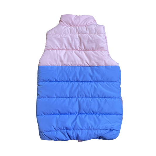 Girls puma blue and pink Vest size 7