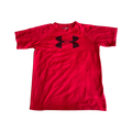 Boys under armour red T-shirt size 10