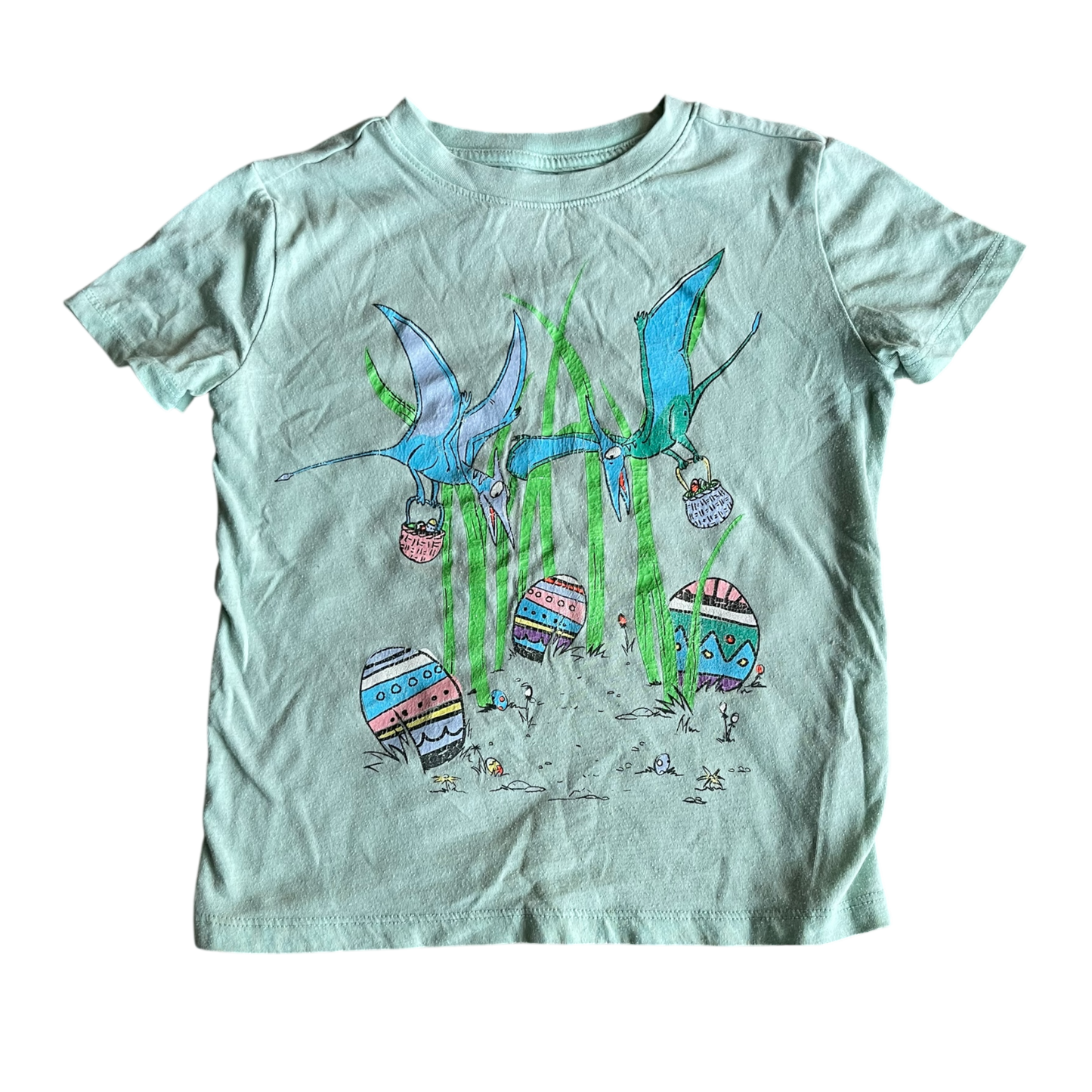 Girls cat & jack teal T-shirt size 4