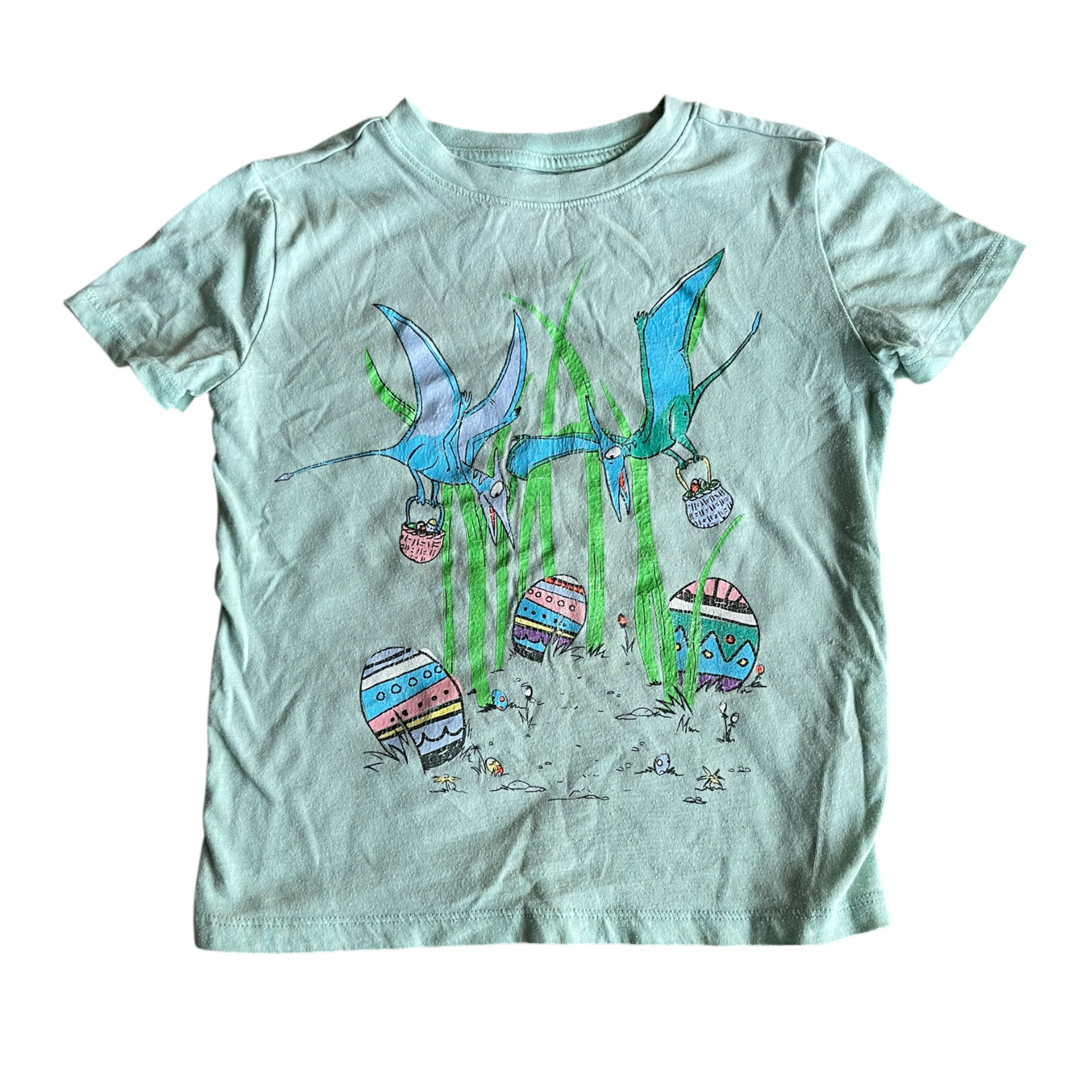 Girls cat & jack teal T-shirt size 4