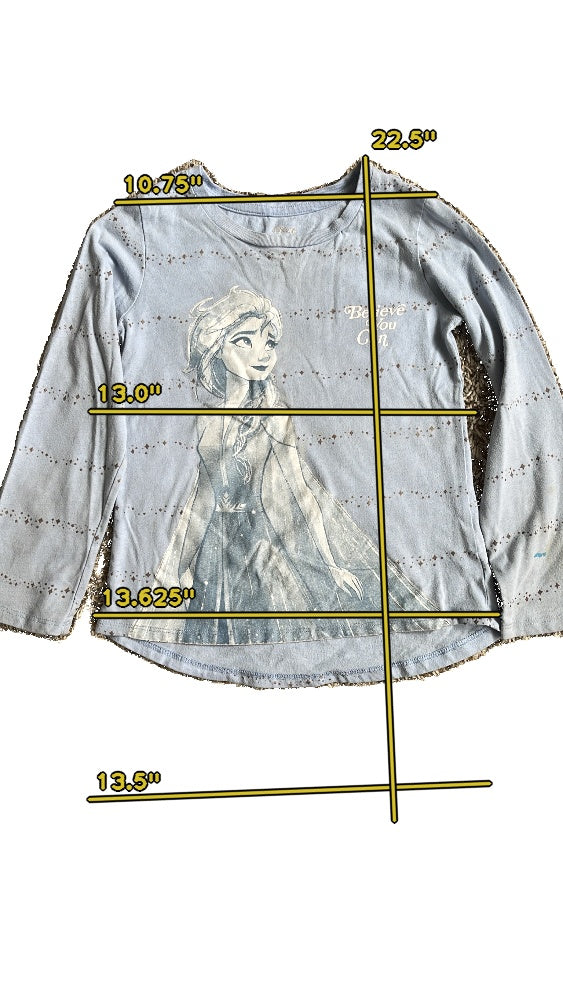 Girls Disney blue T-shirt size 7