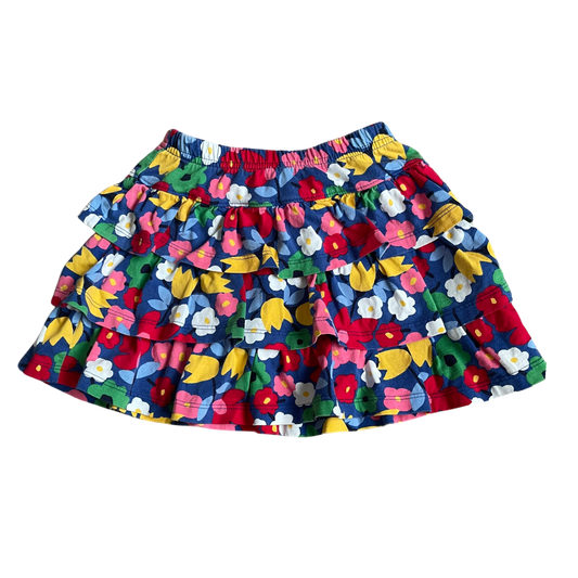 Girls Hanna Andersson blue with mix colors Skirt size 7