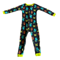 Boys carter’s black with mix colors  Onesie size 5