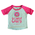 Light blue and pink t-shirt