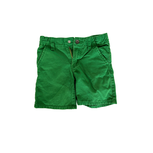 Green Woven Shorts