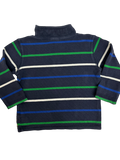 Striped Mock Neck Sweatshirt