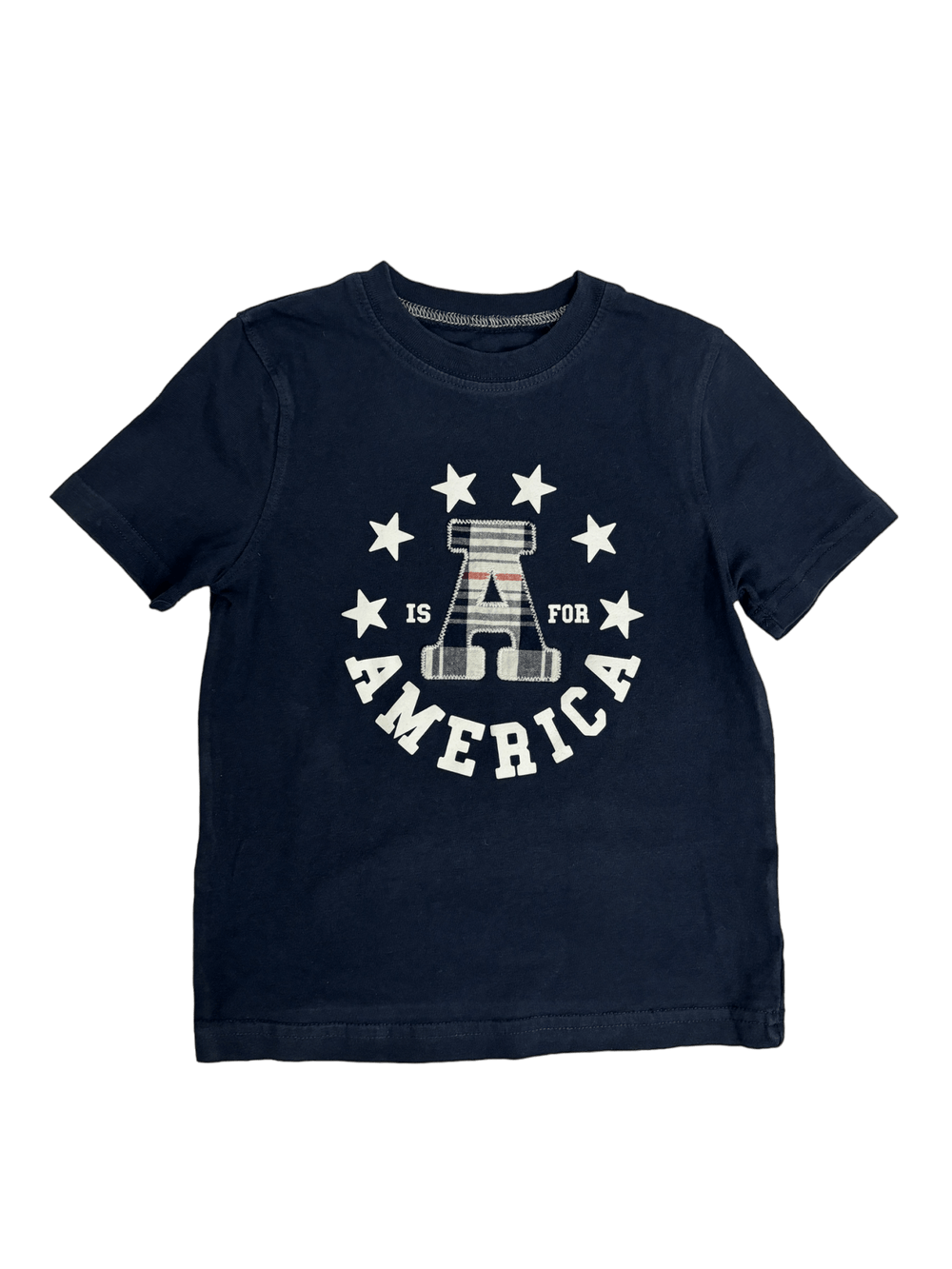 A is for America Tee - LeftKneePatch - Short Sleeve Tee - Jumping Beans