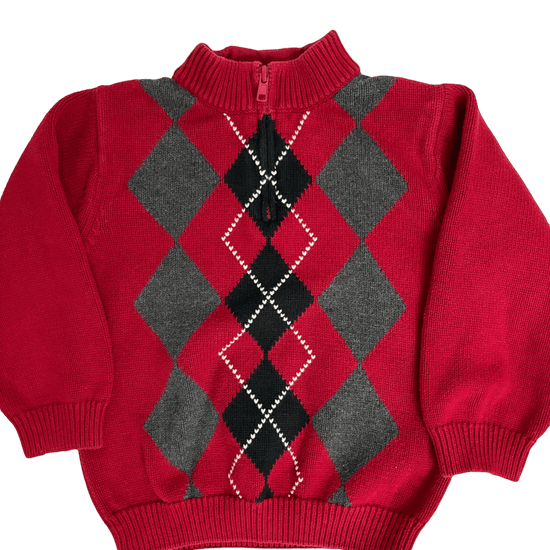 ア*ラ様 Supreme Argyle Quaater Zip Knit Pol Argyle Zip Polo - fall/winter 2021 - Supreme